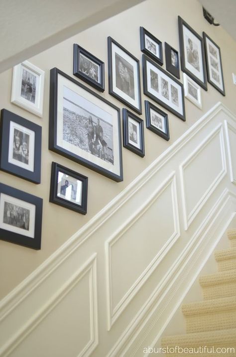 Picture frame ideas for staircases
