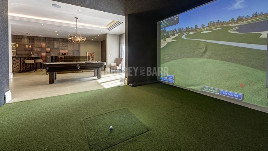 Custom home sport and games room