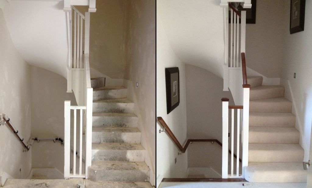 Winder Stairs Before and After