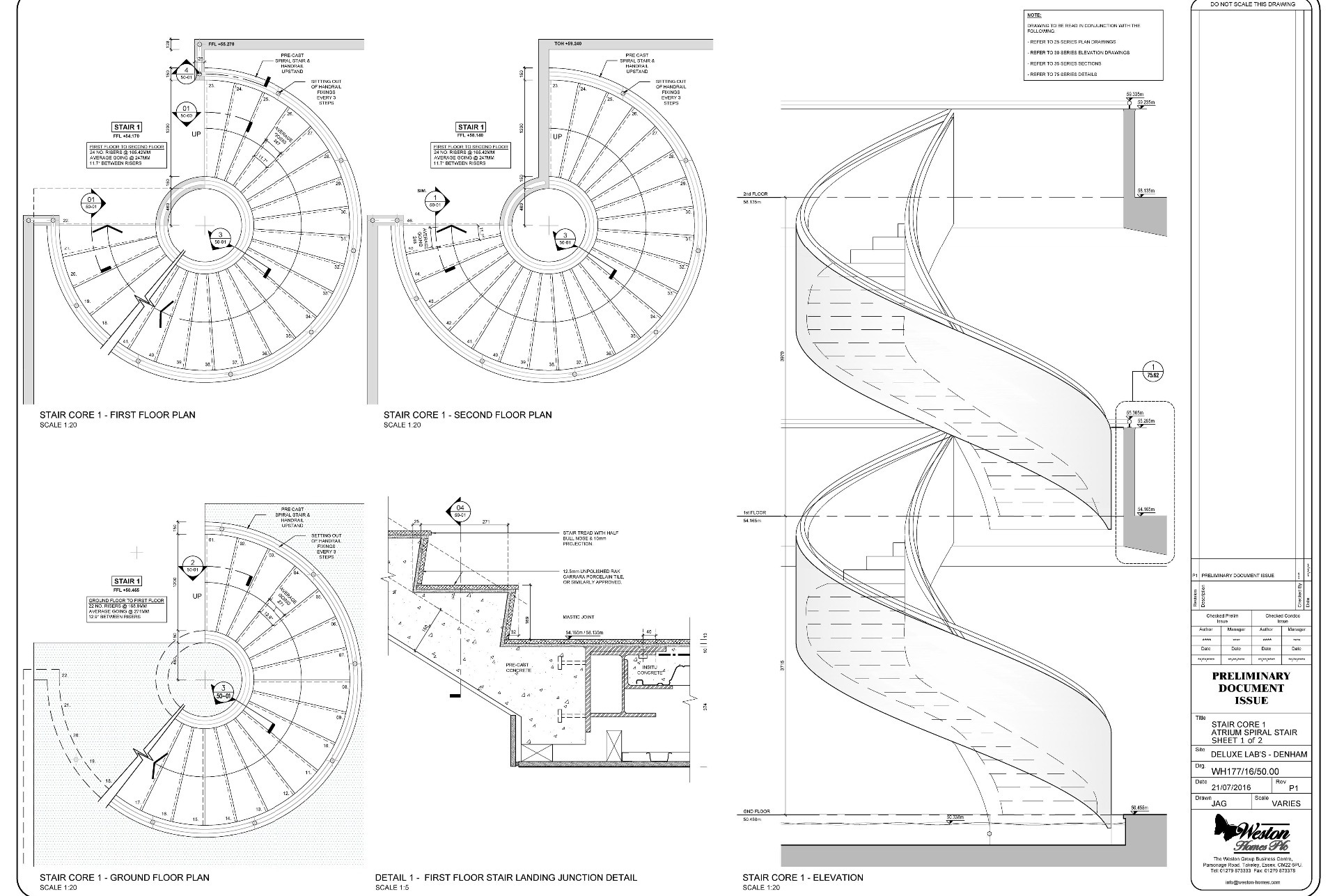 precast concrete spiral stair design drawings