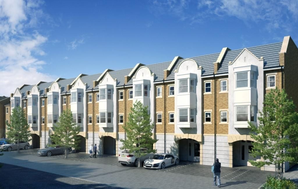 Lime Grove Mews Town Houses using Kallisto winder staircases for reduced head height